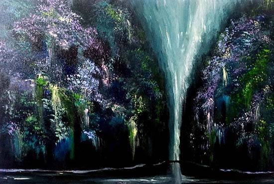 Valley of happiness, Painting by Emerging Artist Sanjana Lakhwani