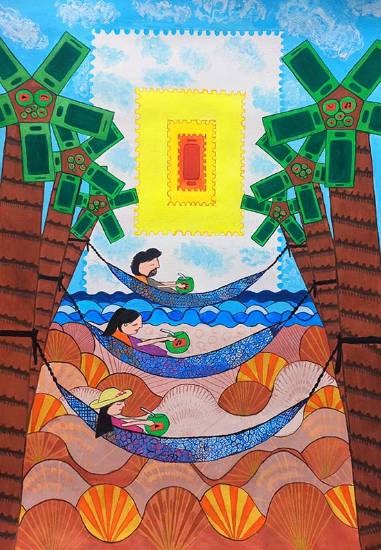 Information, painting by Priyambika Manjunath