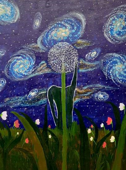 Vision of a Leader, painting by Priyambika Manjunath