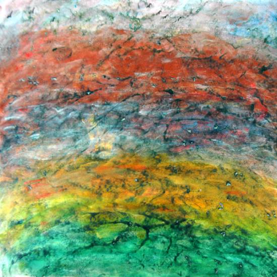 Hues, painting by Shobha Majumdar