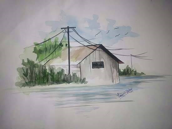 Landscapes & Nature, painting by Laxmi Yadav