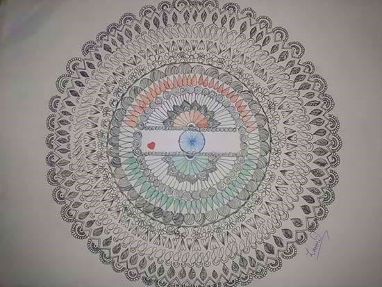 Mandala Art, painting by Laxmi Yadav