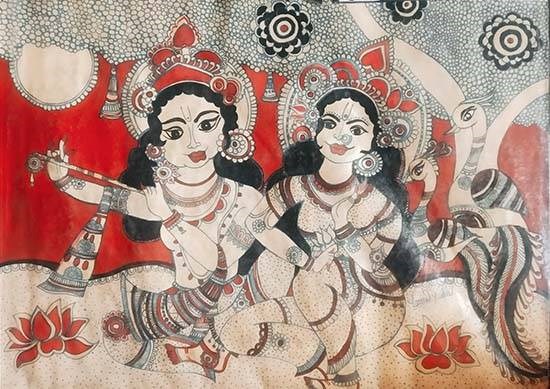 God, Goddesses & places of worship, painting by Laxmi Yadav