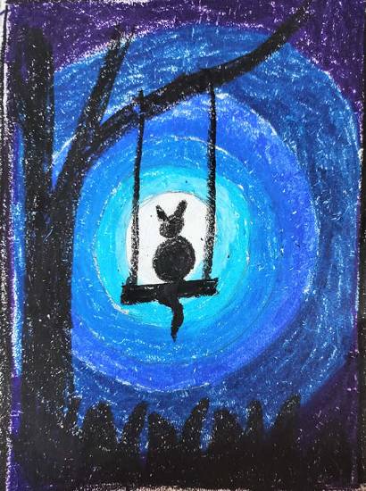 Painting  by Riona Prashar - Night