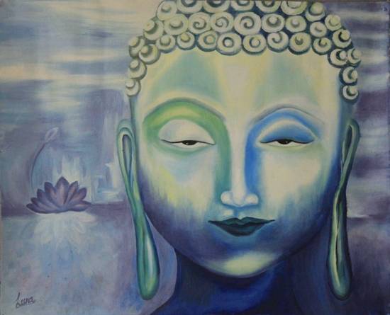  Path to Nirvana, painting by Leena Parekh
