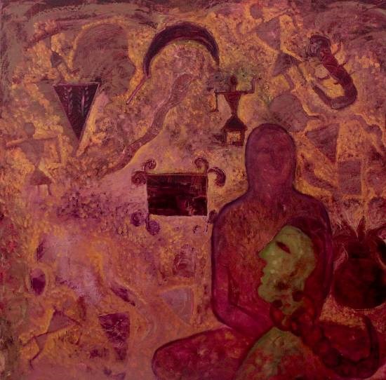 Folk Legacy, painting by Milan Sharma