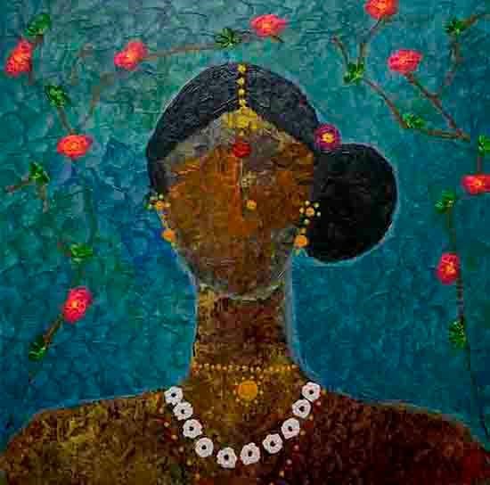 Waiting for Lover, painting by Mamta Chitnis Sen