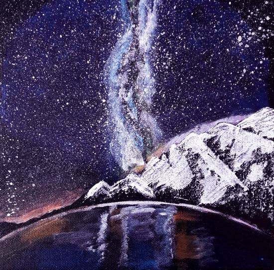 Constellation, painting by Sonal Poghat