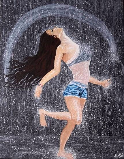 Letting it go, painting by Sonal Poghat