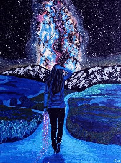 Longing, painting by Sonal Poghat