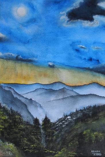 White Light, painting by Dr Kanak Sharma