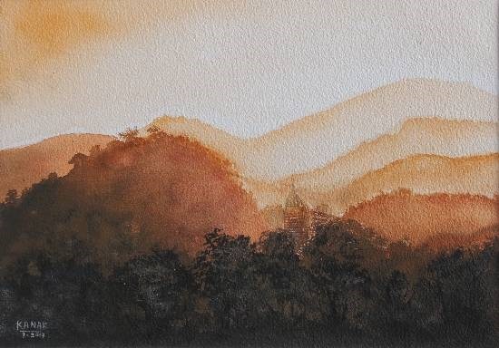 Monochrome, painting by Dr Kanak Sharma