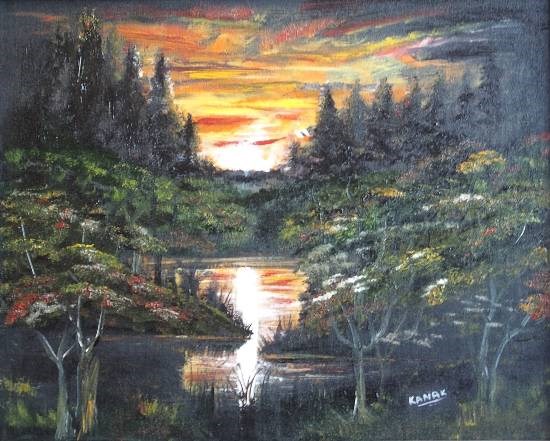 Jungle book, painting by Dr Kanak Sharma