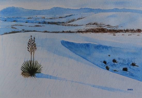 Arctic hue, painting by Dr Kanak Sharma