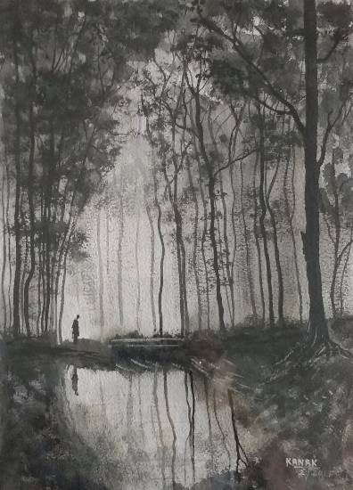 Peace, painting by Dr Kanak Sharma