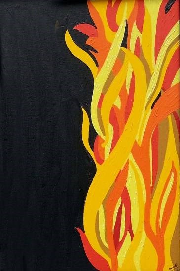 Dance of Fire, painting by Nandita Sharma