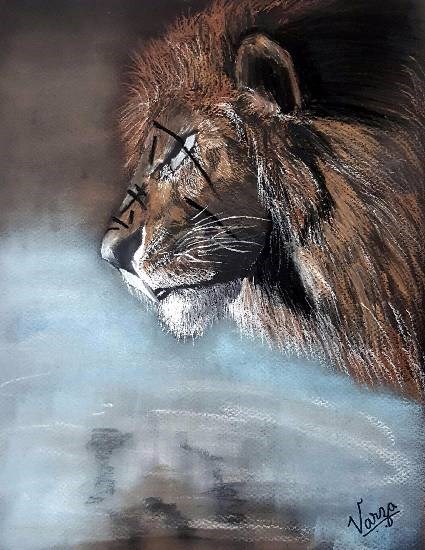 Scar - 2, painting by Varjavan Dastoor