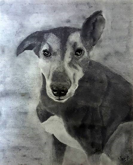 Frowntrodden, painting by Varjavan Dastoor