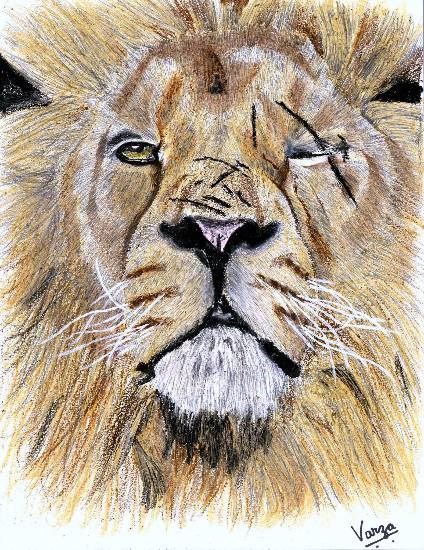 Scar - 1, painting by Varjavan Dastoor