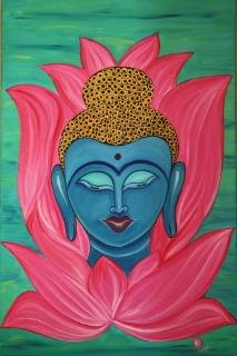 painting by Pragya Bajpai - The Buddha