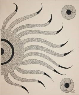 Sun Rays, painting by Pragya Bajpai