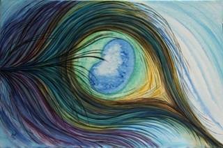 The Feather, painting by Pragya Bajpai