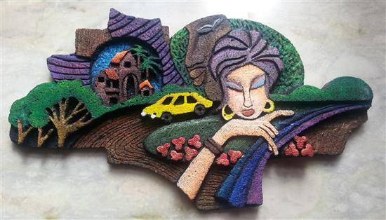 Stone Carving, painting by Prisa Khara