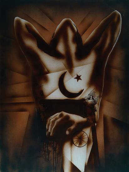 painting by Raqesh Vashisth - 1947 - Heaven’s Basement