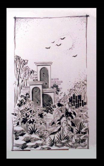 Composition 2, painting by Sanika Dhanorkar