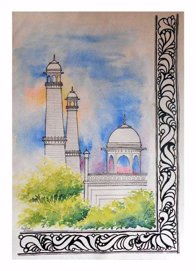 Composition 7 & 8, painting by Sanika Dhanorkar