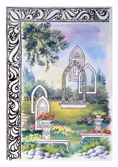 Composition 7 & 8, painting by Sanika Dhanorkar