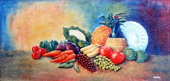 Still Life 1, painting by Sanika Dhanorkar