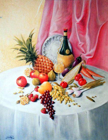 Still Life, painting by Sanika Dhanorkar