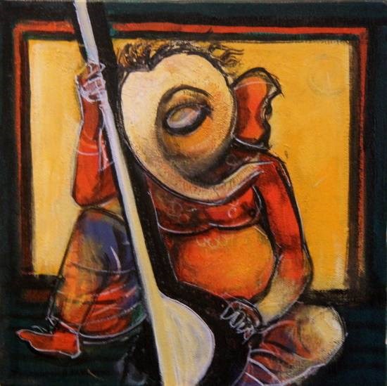 Ganesha Riyaz, painting by G A Dandekar