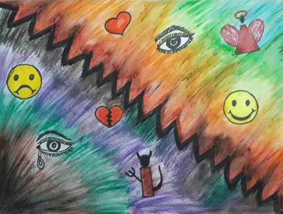 Perspective, painting by Amrita Kaur Khalsa