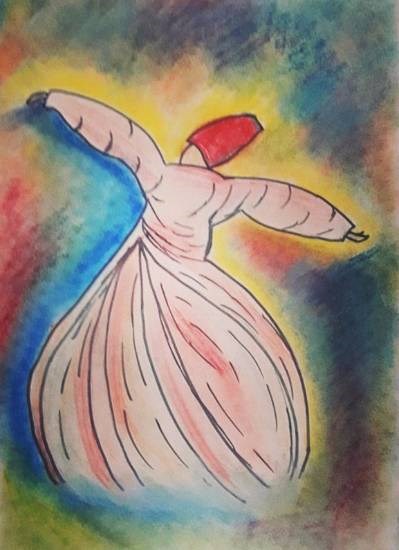 Sufi Dance, painting by Amrita Kaur