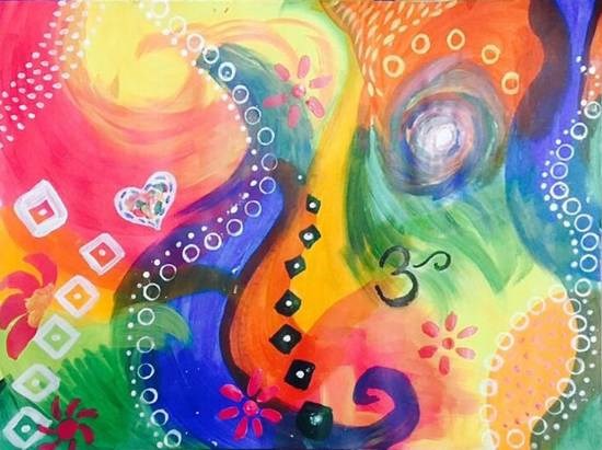 Abstract - 2, painting by Amrita Kaur