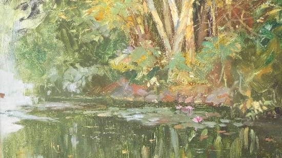 Reflection, painting by John Fernandes