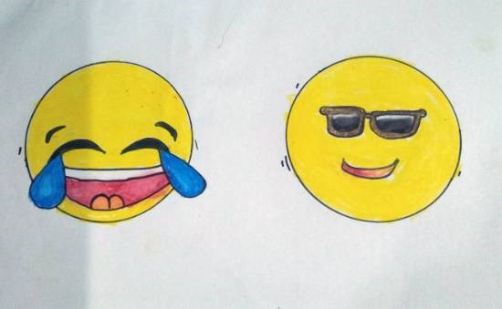 Emojis, painting by Param Aanup Shorewala