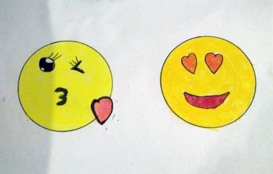 Emojis, painting by Param Aanup Shorewala