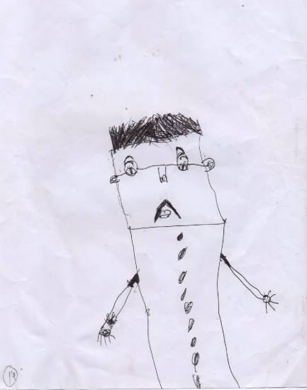 Painting by Sreebhadra Suraj - Man