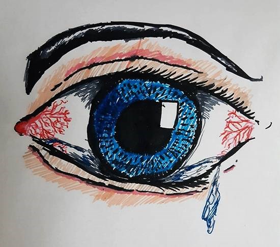 Eye, painting by Sreebhadra Suraj