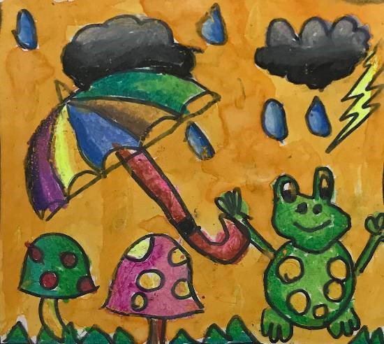 Frog, painting by Utkkarsh Darshan Mehta