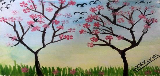 Nature, painting by Utkkarsh Darshan Mehta