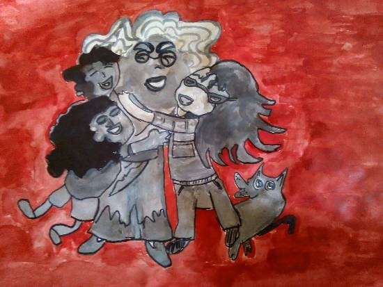 Grandma, painting by Sharlina Shete