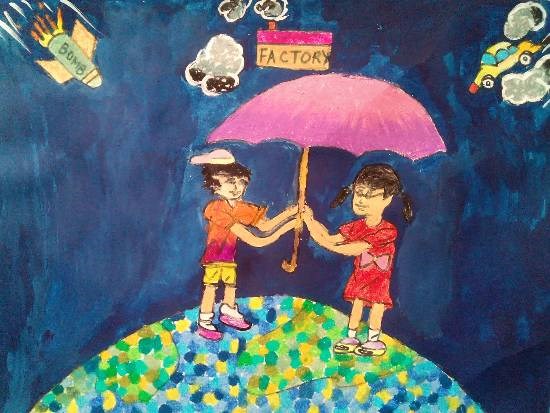 My Earth, painting by Sharlina Shete