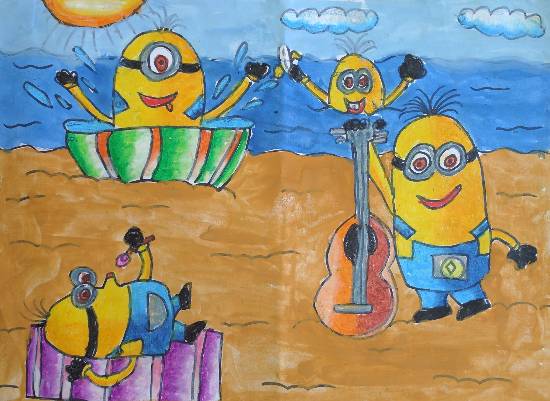 Painting  by Aarushi Rakesh - My Favourite Cartoon Character