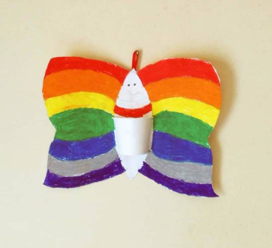 Painting by Chinmayee Anand Naravane - Butterfly - pen stand