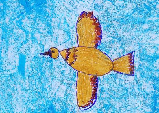 Painting  by Chinmayee Anand Naravane - Flying bird