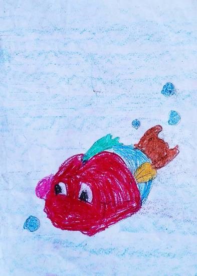 Fish, painting by Chinmayee Anand Naravane
